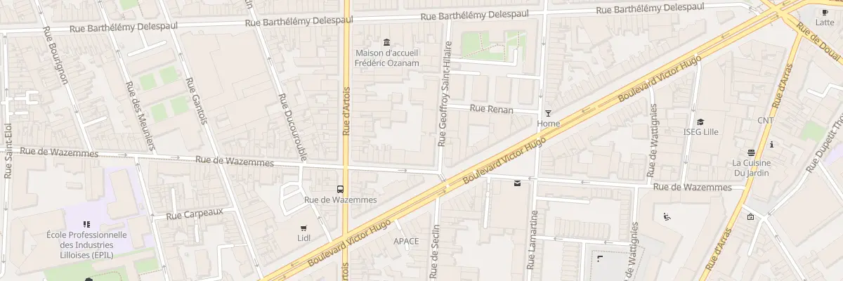 Plan du 24 Rue Geoffroy-Saint-Hilaire à Lille