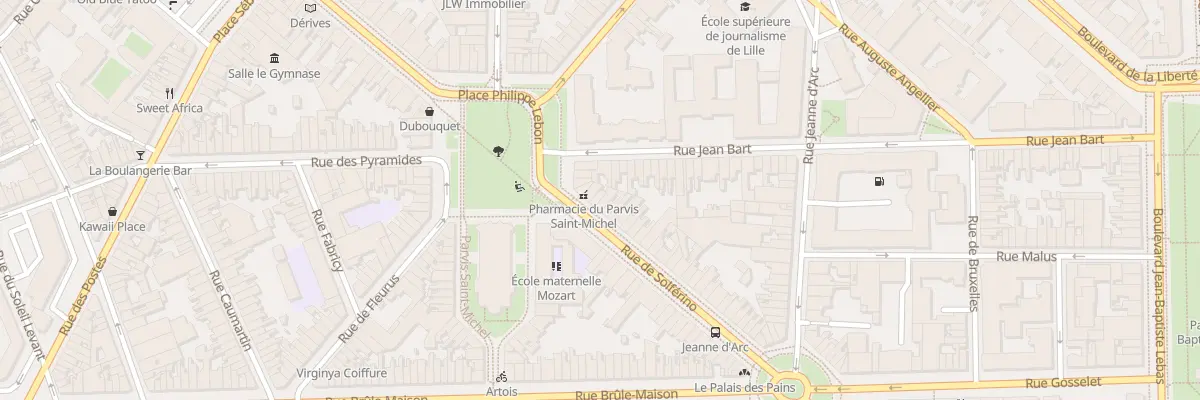 Plan du 215 Rue de Solférino à Lille
