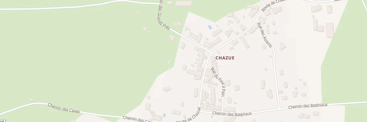 Plan du 1628 Rte de Chazué à Raveau