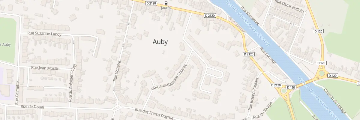 Plan du 7 Rue Francois Jean Bapt Coupez à Auby