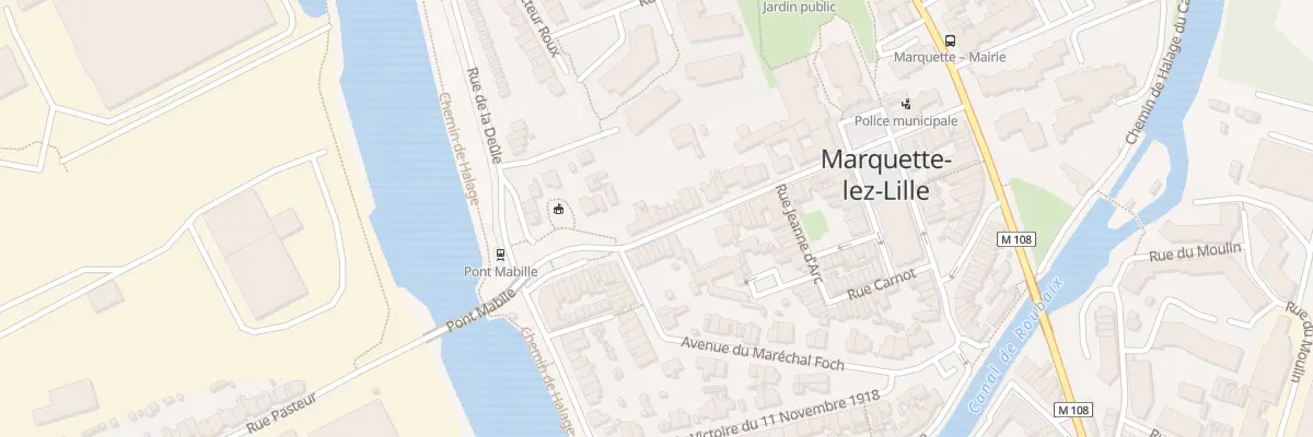 Plan du 54 Rue Martyrs de Resistance à Marquette-lez-Lille