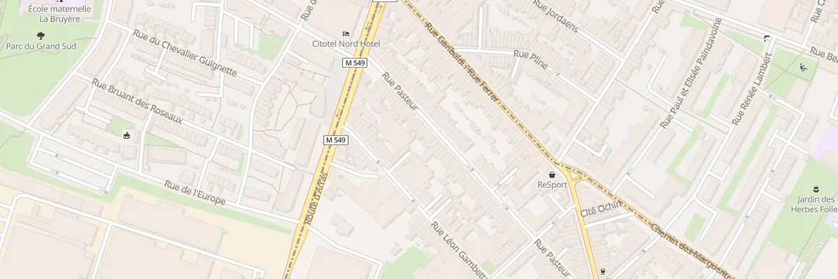 Plan du 95 Rue Pasteur à Faches-Thumesnil