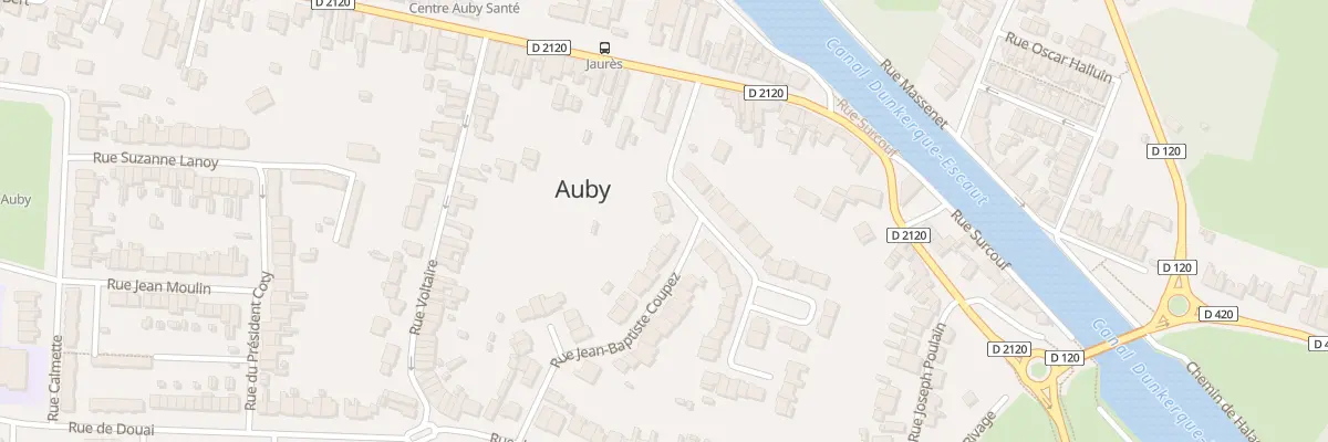 Plan du 3 Rue Francois Jean Bapt Coupez à Auby