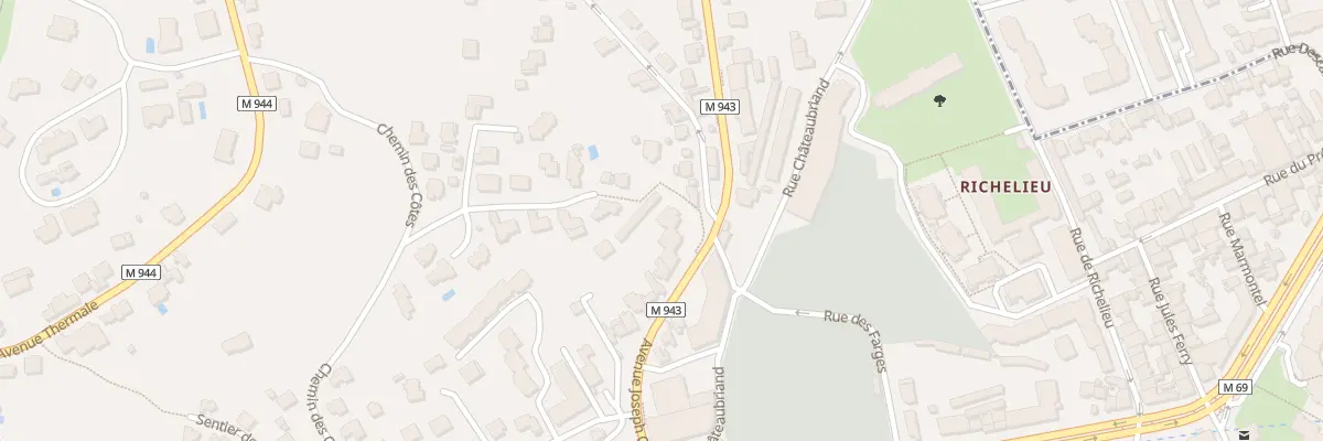 Plan du 89 Av Joseph Claussat à Chamalières