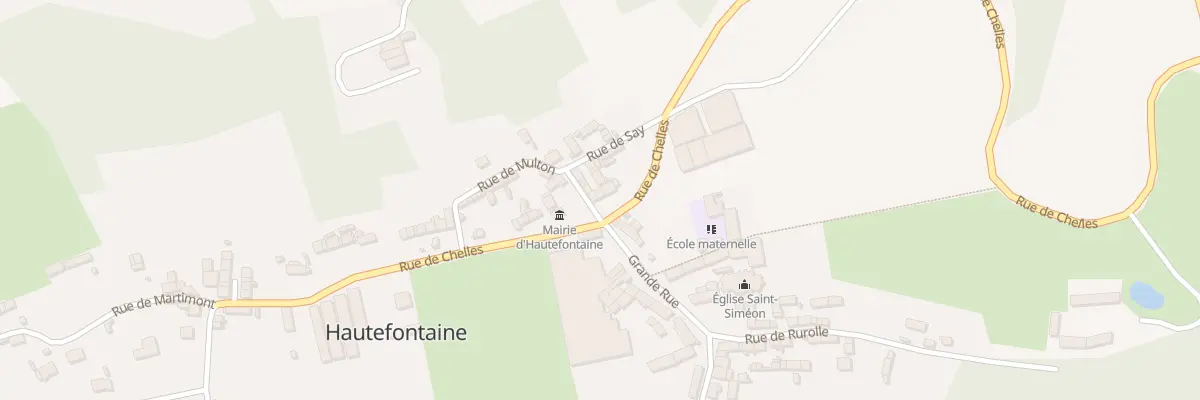 Plan du 2 Rue de Multon à Hautefontaine