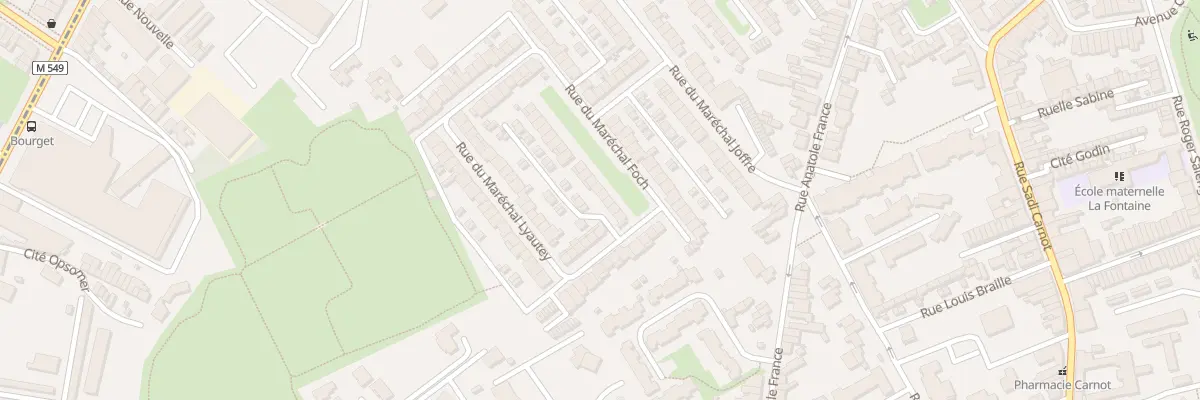 Plan du 7 Rue du Maréchal Foch à Faches-Thumesnil