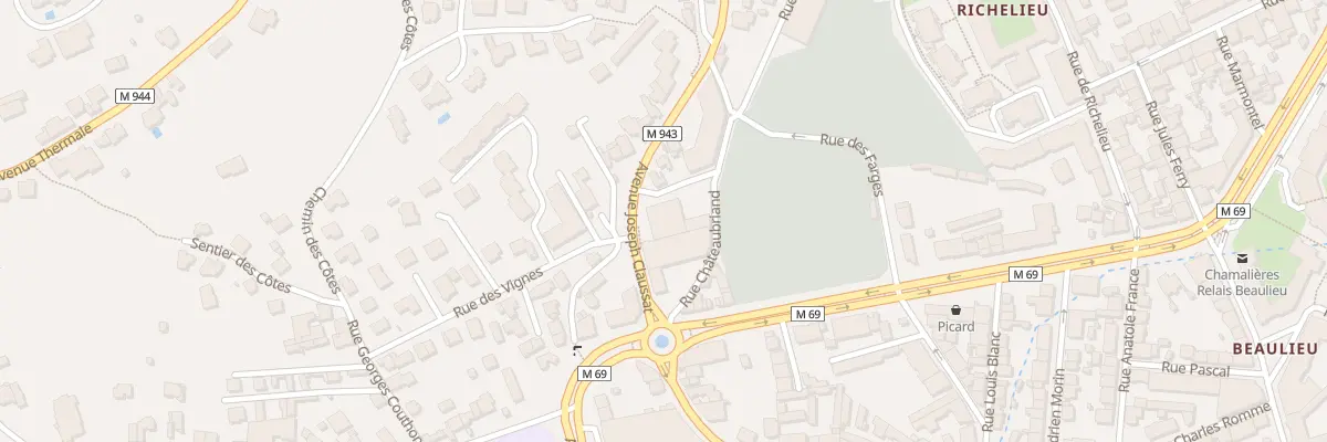 Plan du 86B Av Joseph Claussat à Chamalières