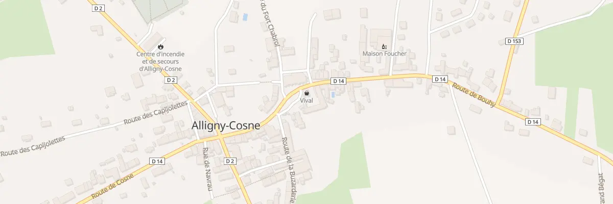 Plan du 16 Rte de Bouhy à Alligny-Cosne