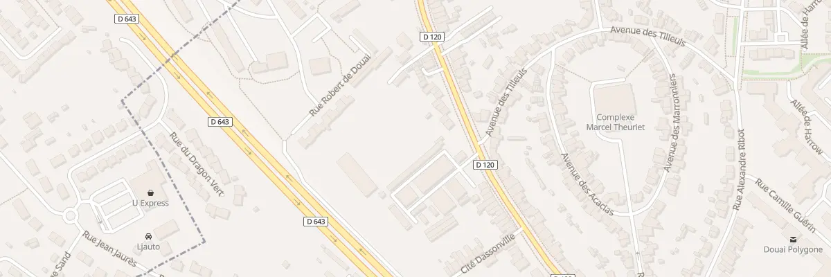 Plan du 371 Rue du Fbg de Bethune à Douai