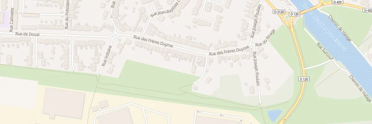 Plan du 40 Rue des Frères Duyme à Auby