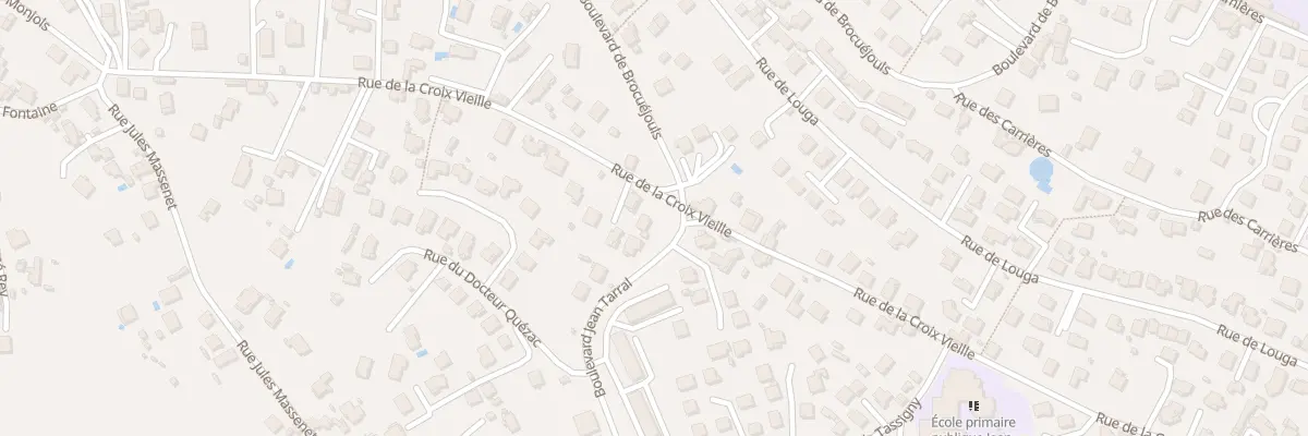 Plan du 73 Rue de la Croix Vieille à Millau