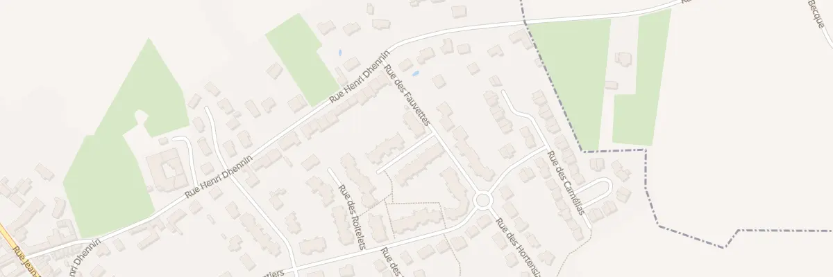 Plan du 8 Rue des Fauvettes à Attiches