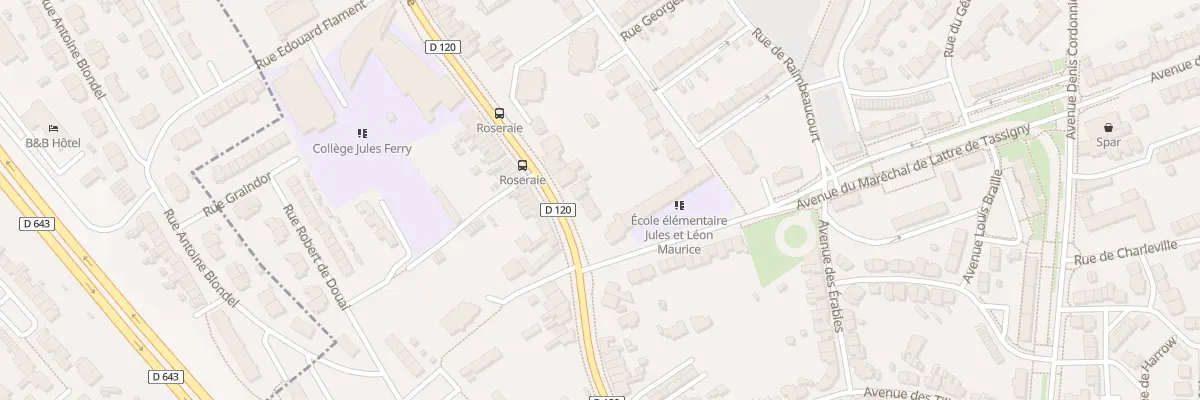 Plan du 590 Rue du Faubourg de Béthune à Douai
