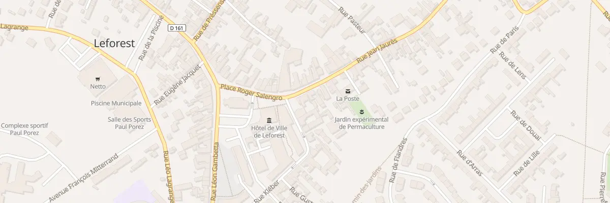 Plan du 2 Rue Jean Jaurès à Leforest