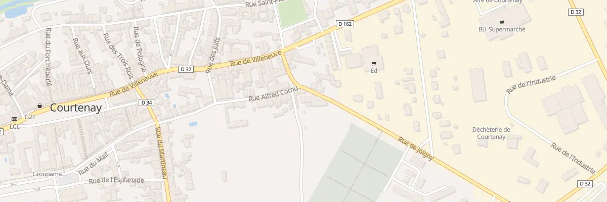 Plan du 4 Rue de Joigny à Courtenay