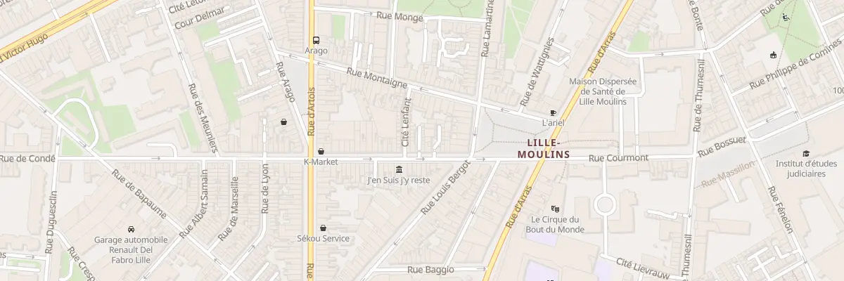 Plan du 12B Rue de Condé à Lille