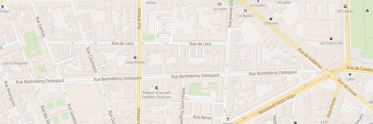 Plan du 122 Rue Barthélémy Delespaul à Lille