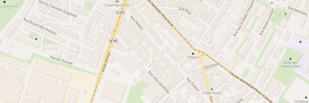 Plan du 77 Rue Pasteur à Faches-Thumesnil