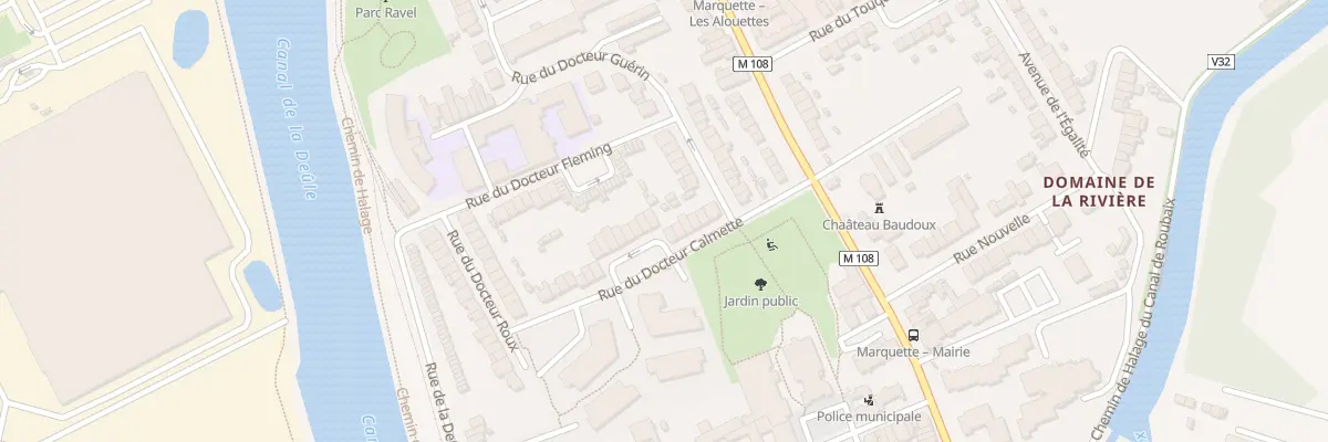 Plan du 12 Rue du Docteur Calmette à Marquette-lez-Lille