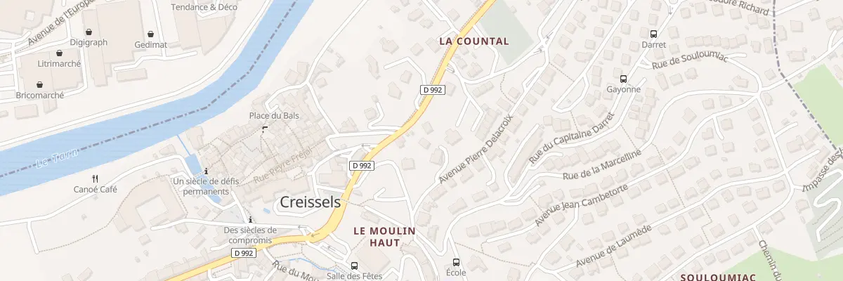 Plan du 2B Avenue Marc Corneilhan à Creissels