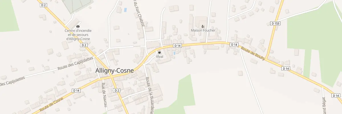 Plan du 18 Rte de Bouhy à Alligny-Cosne