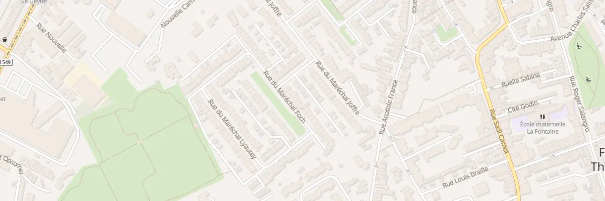 Plan du 24 Rue du Maréchal Foch à Faches-Thumesnil