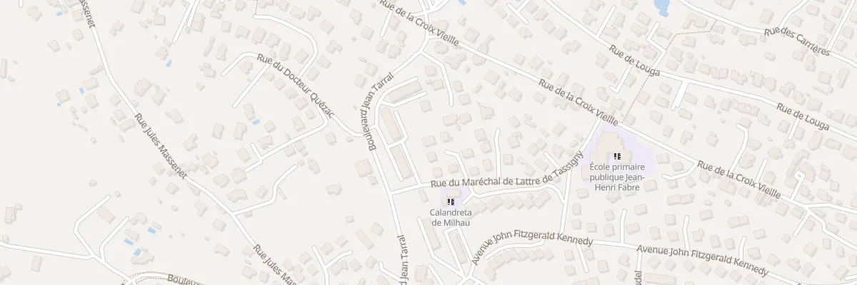 Plan du 192D Rue Mal de Lattre de Tassigny à Millau