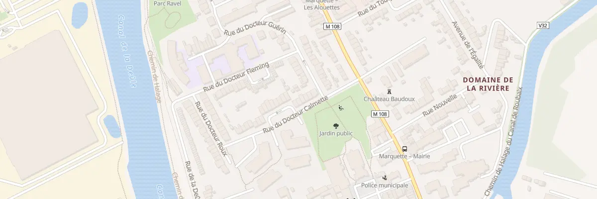 Plan du 10 Rue du Docteur Calmette à Marquette-lez-Lille