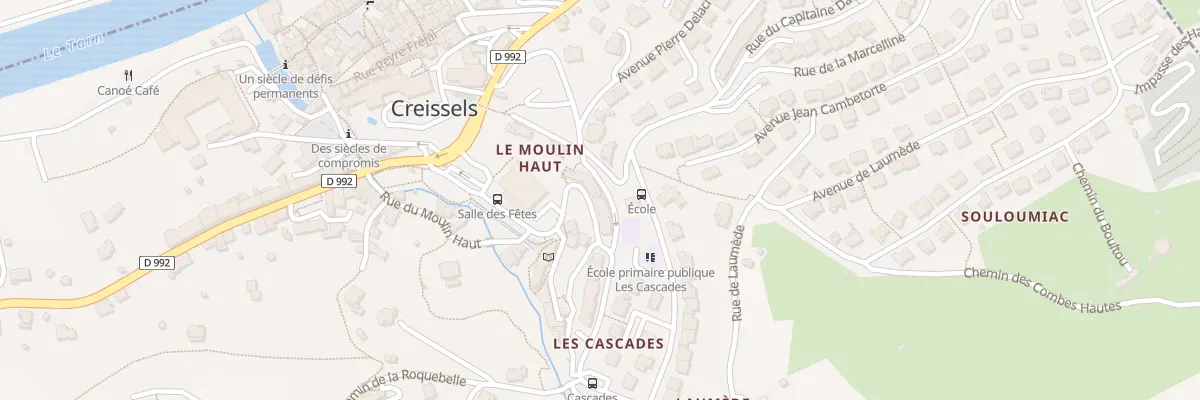 Plan du 14 Av des Cascades à Creissels