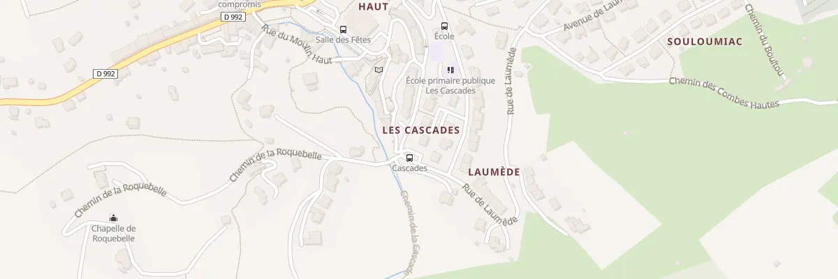 Plan du 17 Rue des Cascades à Creissels