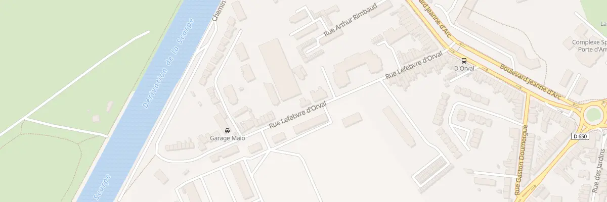 Plan du 224 Rue Lefebvre d’Orval à Douai