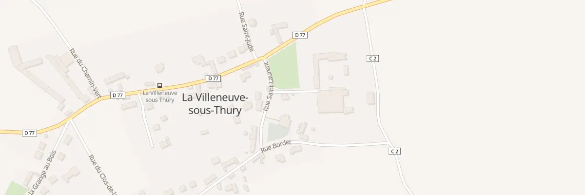 Plan du 7 Rue St Laurent à La Villeneuve-sous-Thury