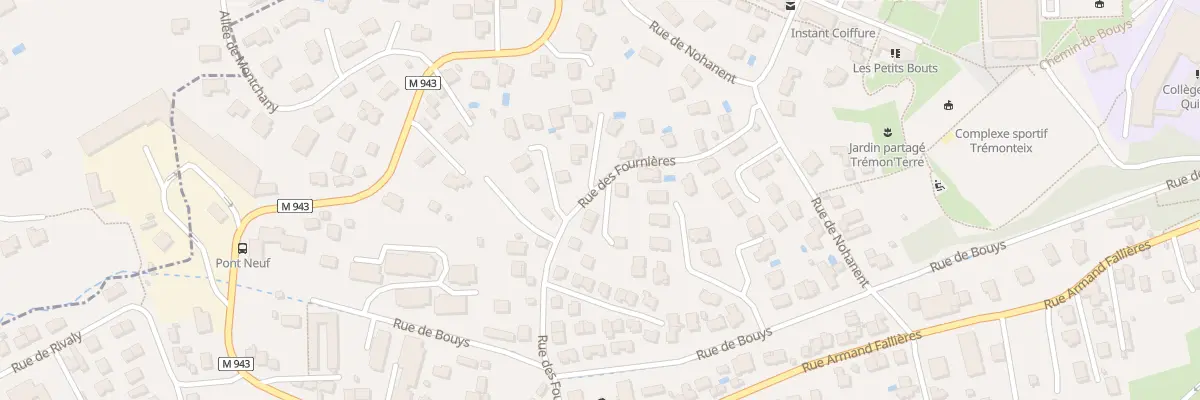 Plan du 22 Rue des Fournieres à Clermont-Ferrand