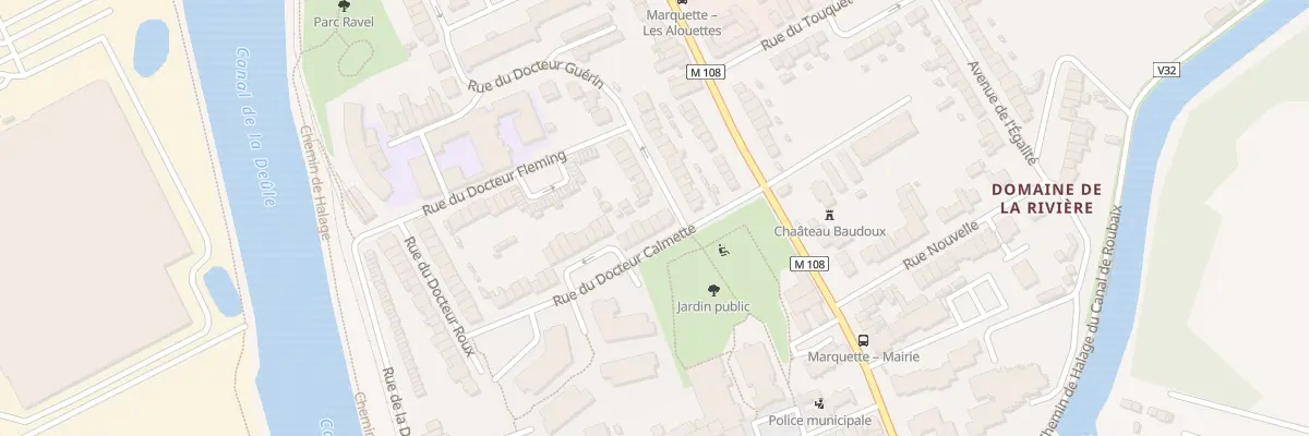 Plan du 4 Rue du Docteur Calmette à Marquette-lez-Lille