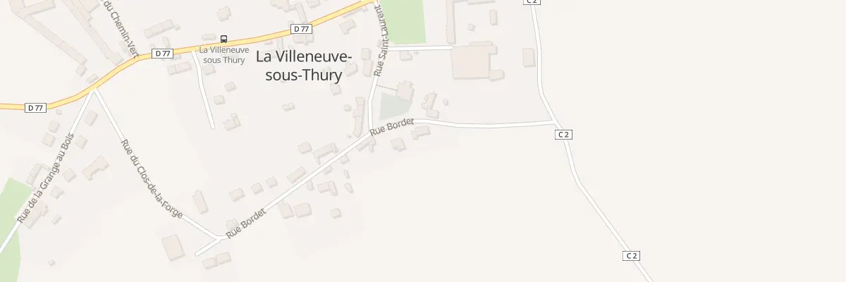 Plan du 13 Rue Bordet à La Villeneuve-sous-Thury