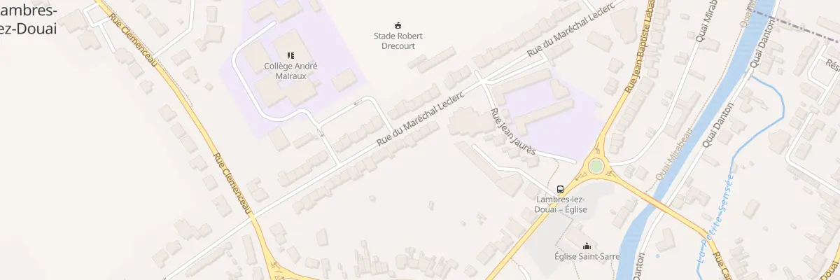Plan du 305 Rue du Maréchal Leclerc à Lambres-lez-Douai