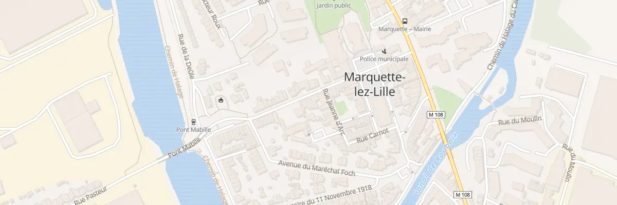 Plan du 19 Rue Martyrs de Resistance à Marquette-lez-Lille