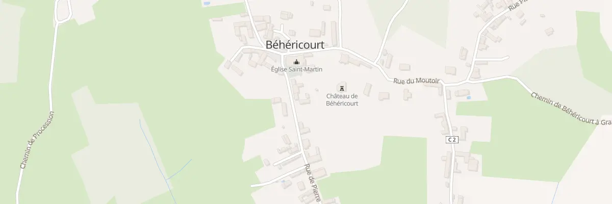 Plan du 75 Rue de Pierre à Béhéricourt