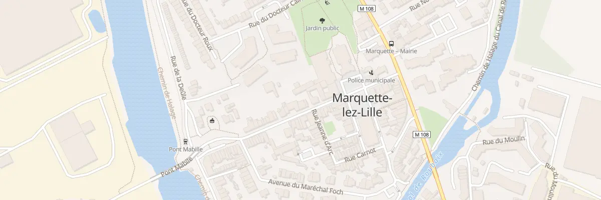 Plan du 28 Rue Martyrs de Resistance à Marquette-lez-Lille