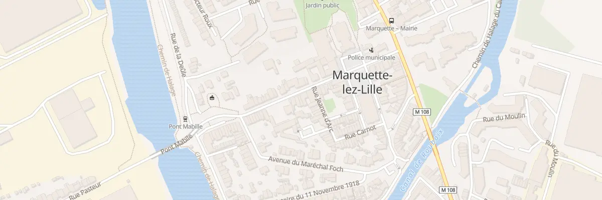 Plan du 17 Rue Martyrs de Resistance à Marquette-lez-Lille