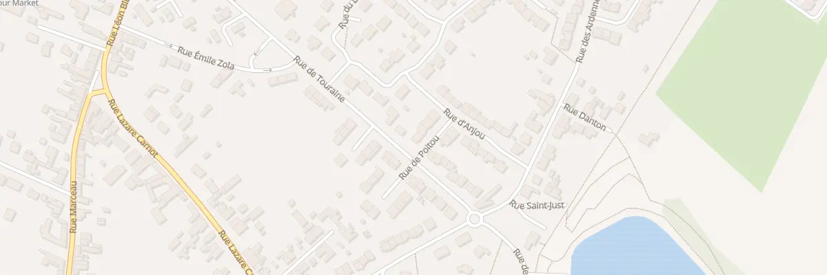 Plan du 9 Rue du Poitou à Leforest