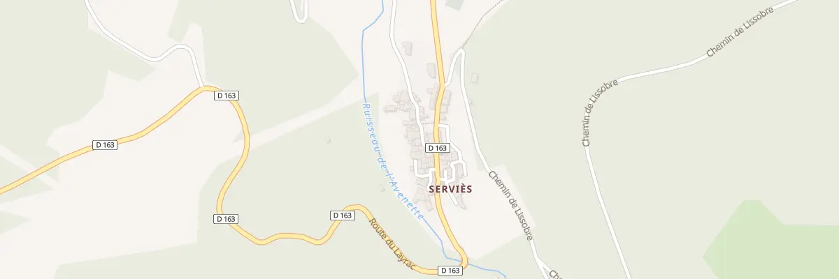 Plan du 5341 Servies à Avène