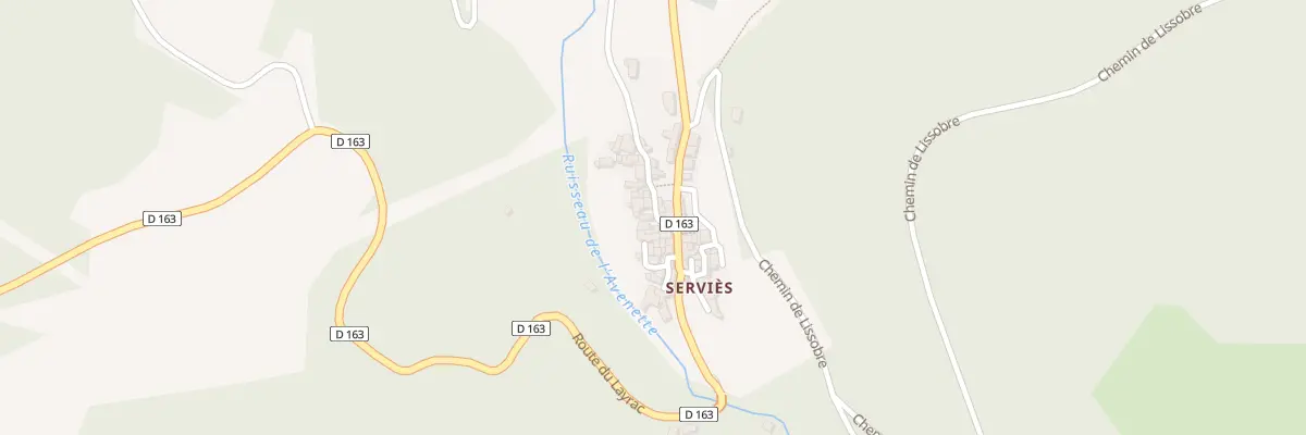 Plan du 6066F Servies à Avène