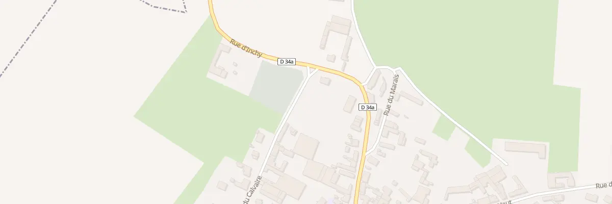 Plan du 1 Rue du Calvaire à Mœuvres