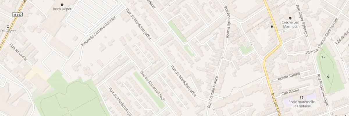 Plan du 14 Rue du Maréchal Joffre à Faches-Thumesnil