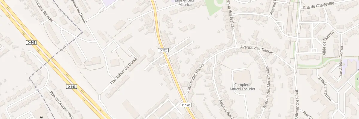 Plan du 410 Rue du Fbg de Bethune à Douai