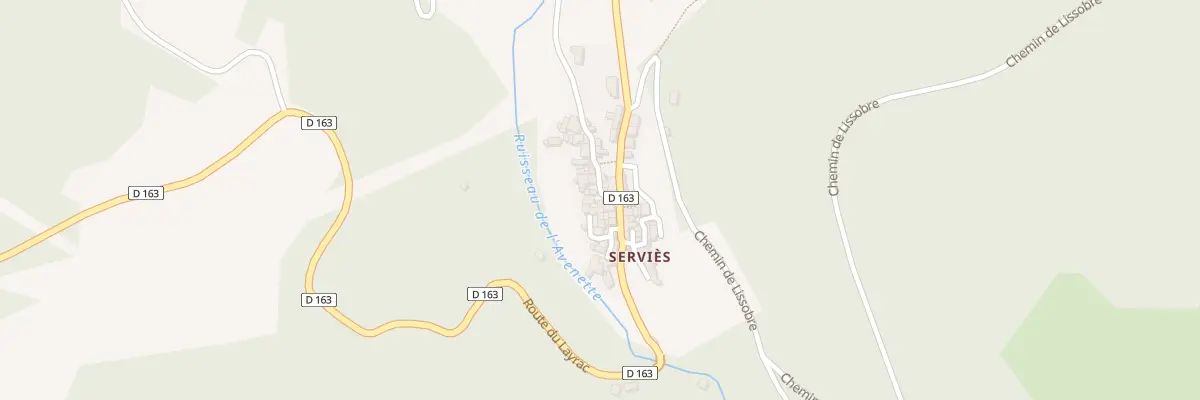 Plan du 6065F Servies à Avène