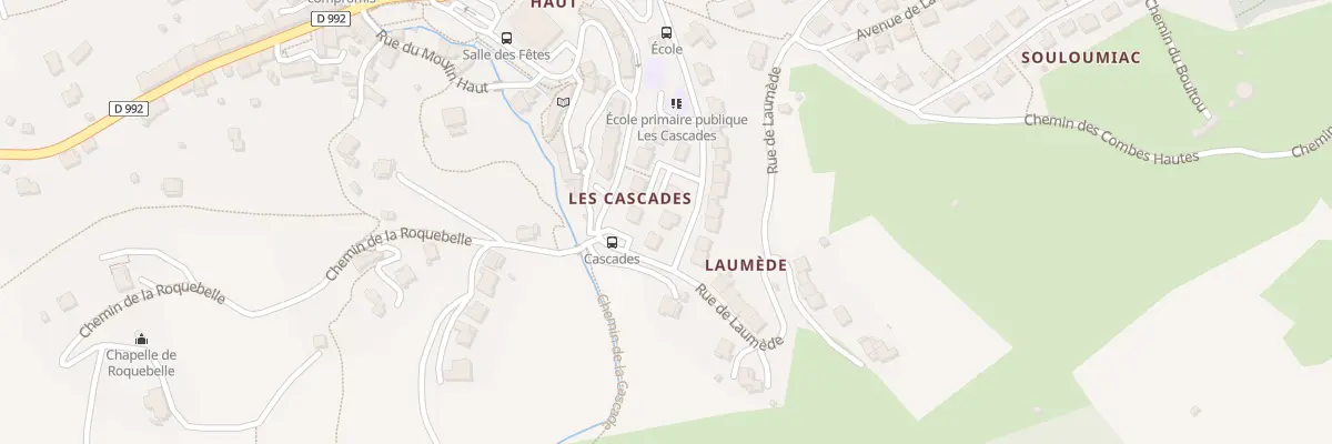 Plan du 5 Rue des Cascades à Creissels