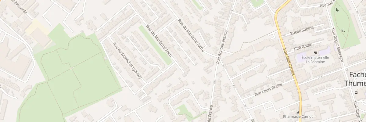Plan du 10 Rue du Maréchal Foch à Faches-Thumesnil
