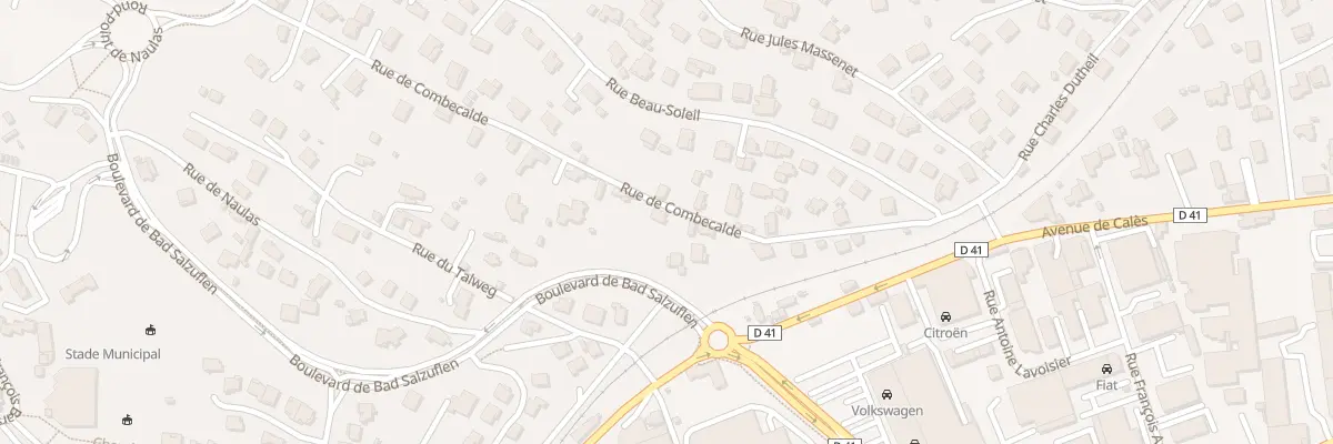 Plan du 233 Rue de Combecalde à Millau